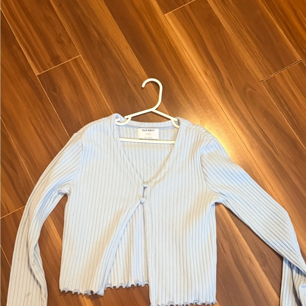 Old Navy Sky Blue Ribbed Sweater